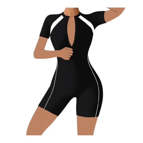 Shorty Combinaison Femme Noir