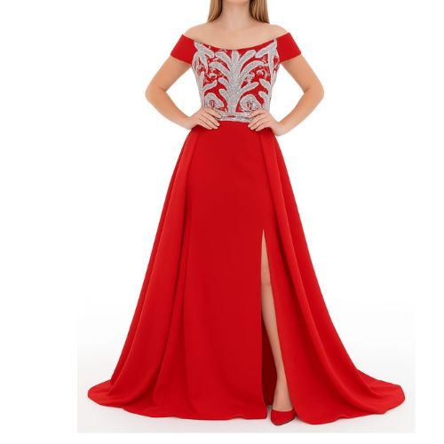 Design sans titre (7) Robe Impériale Rouge