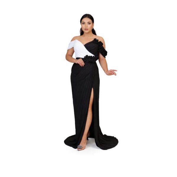 La Sublime Robe bicolore chic blancs/noir